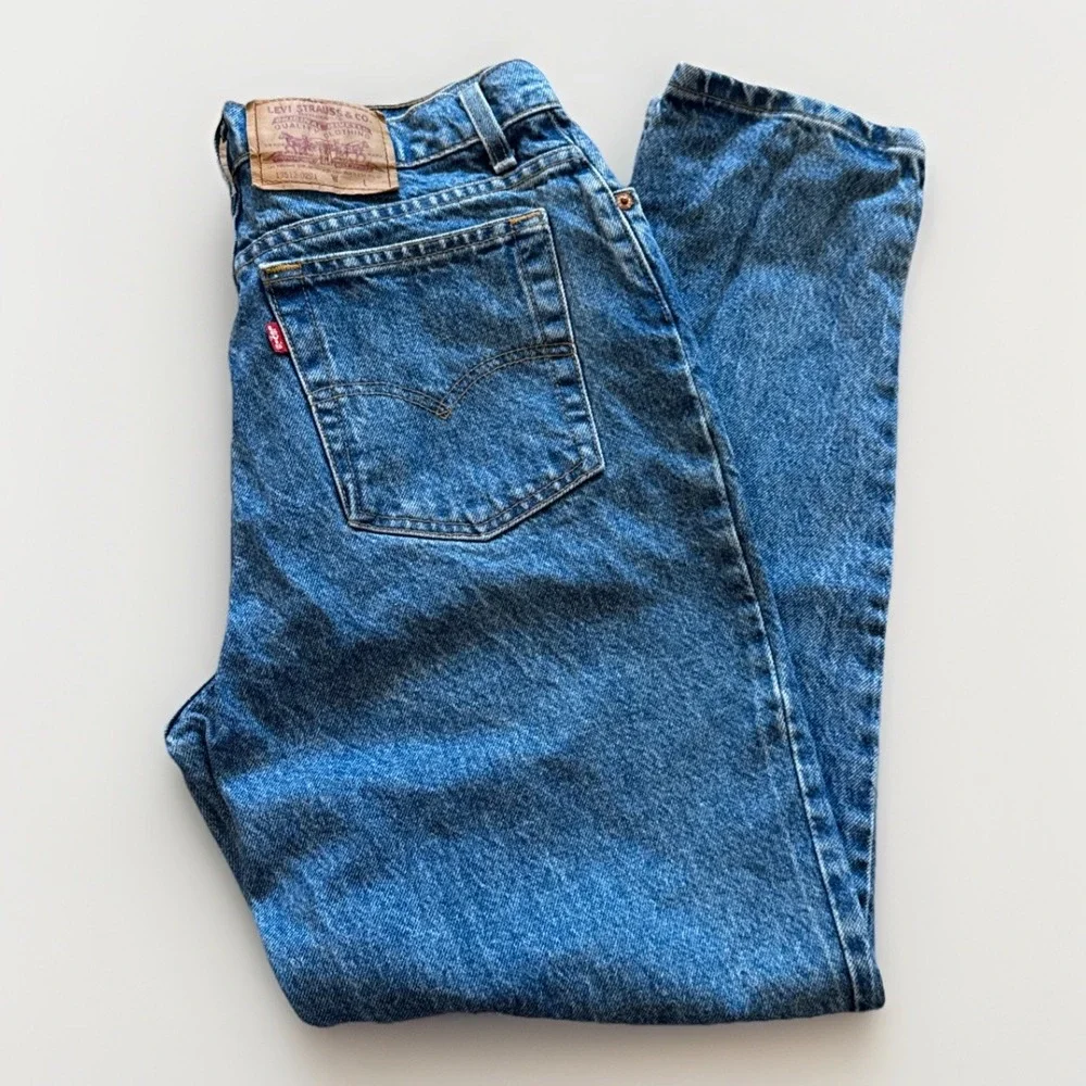 Vintage Levis 512 Jeans‎ Womens 13 Slim Fit Straight Leg Blue Denim 90s 30 x 30